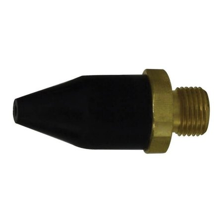 MIDLAND METAL Tipped Nozzle, 1827 Thread, Rubber, Import 320070